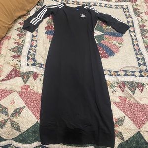 Adidas bodycon maxi dress